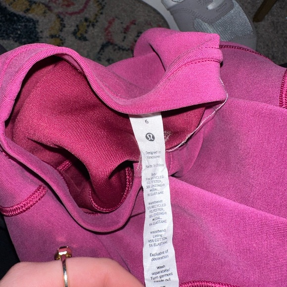 Lululemon Pink Soft Stream Gathered Tee - Picture 3 of 4